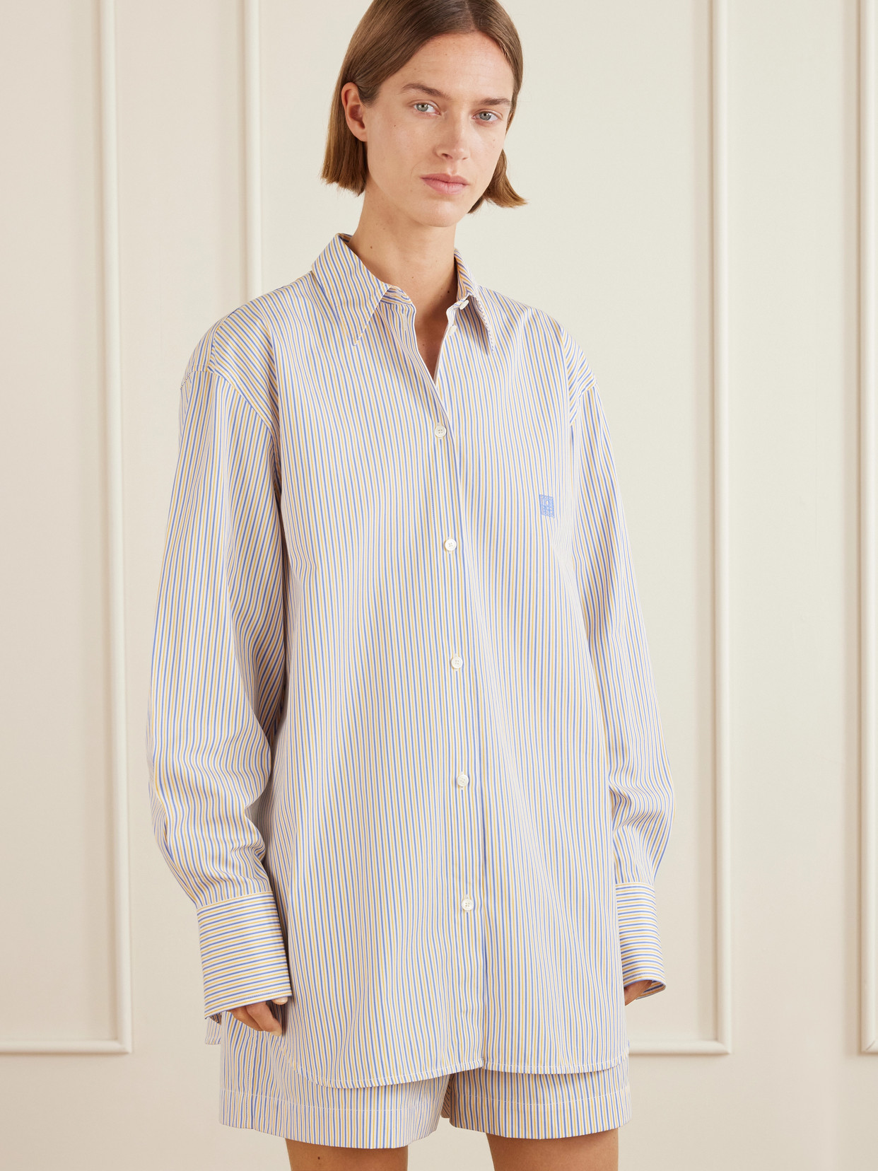 Striped Cotton-Poplin Shirt