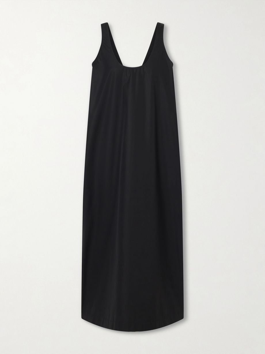 Cotton-poplin midi dress
