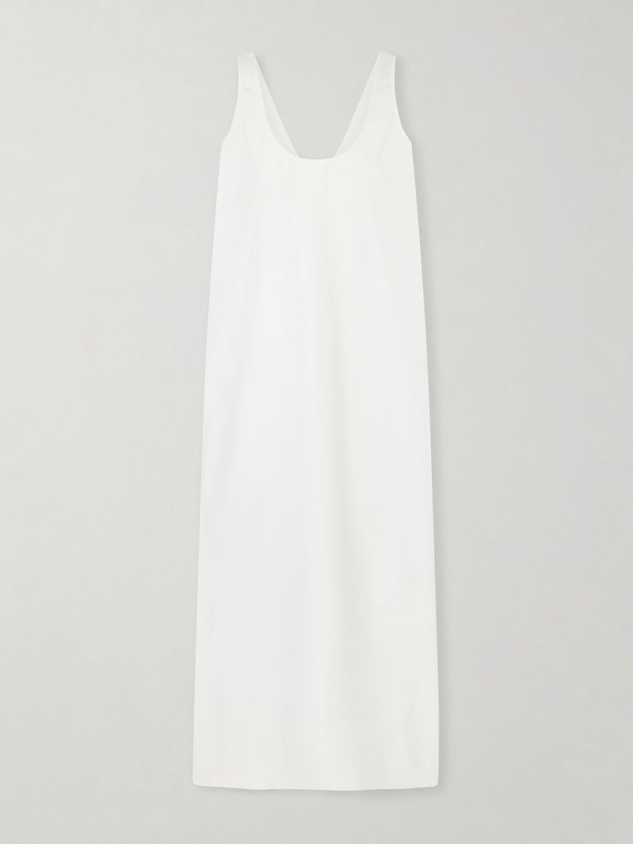 Cotton-poplin midi dress