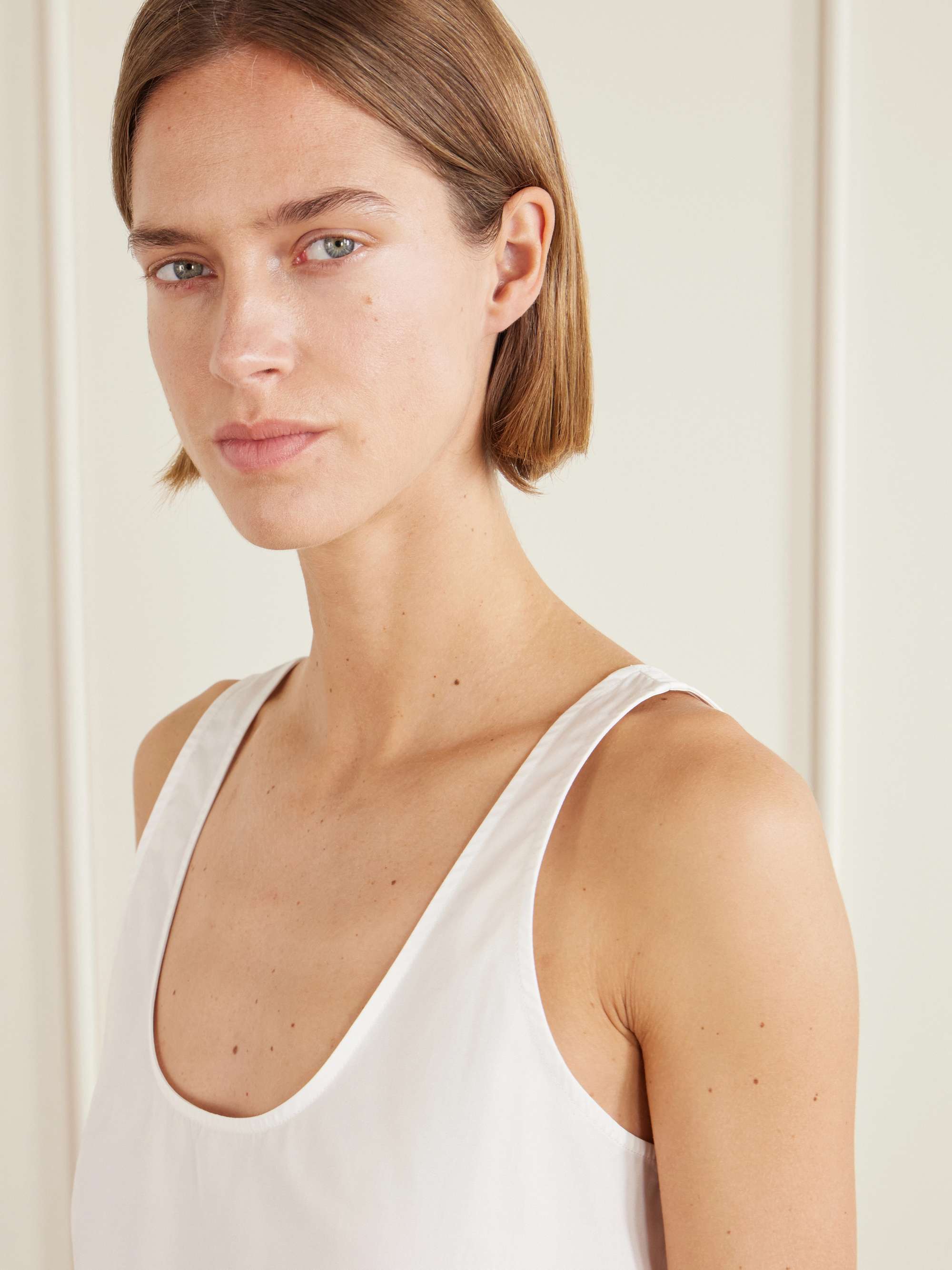 TOTEME Cotton-poplin tank | NET-A-PORTER