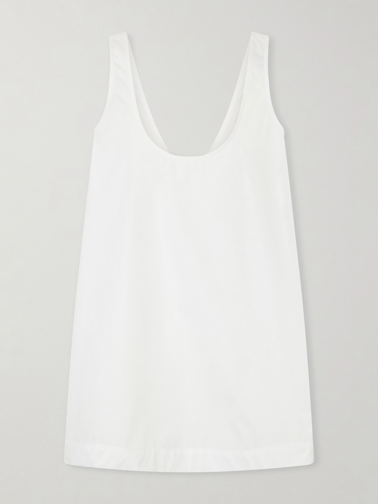 TOTEME - Cotton-poplin Tank - White