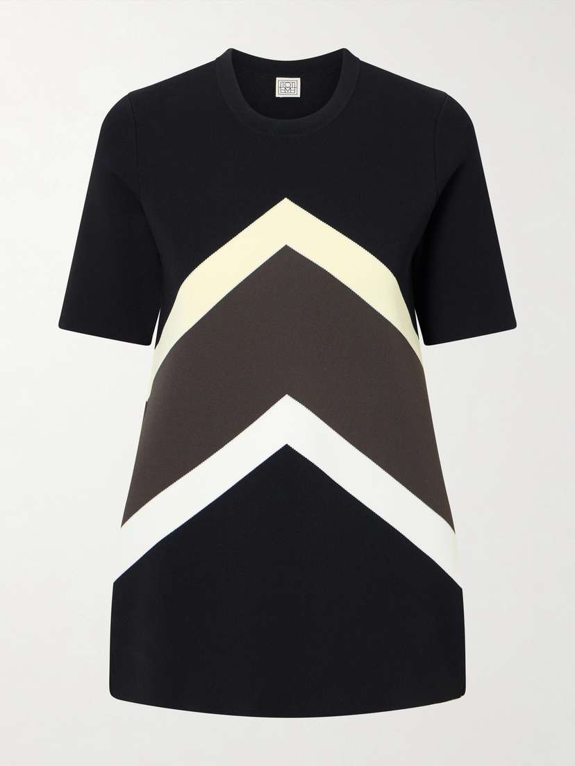 TOTEME Striped Jersey T-shirt | Thumbnail 5 TOTEME Striped Jersey T-shirt | Thumbnail 5