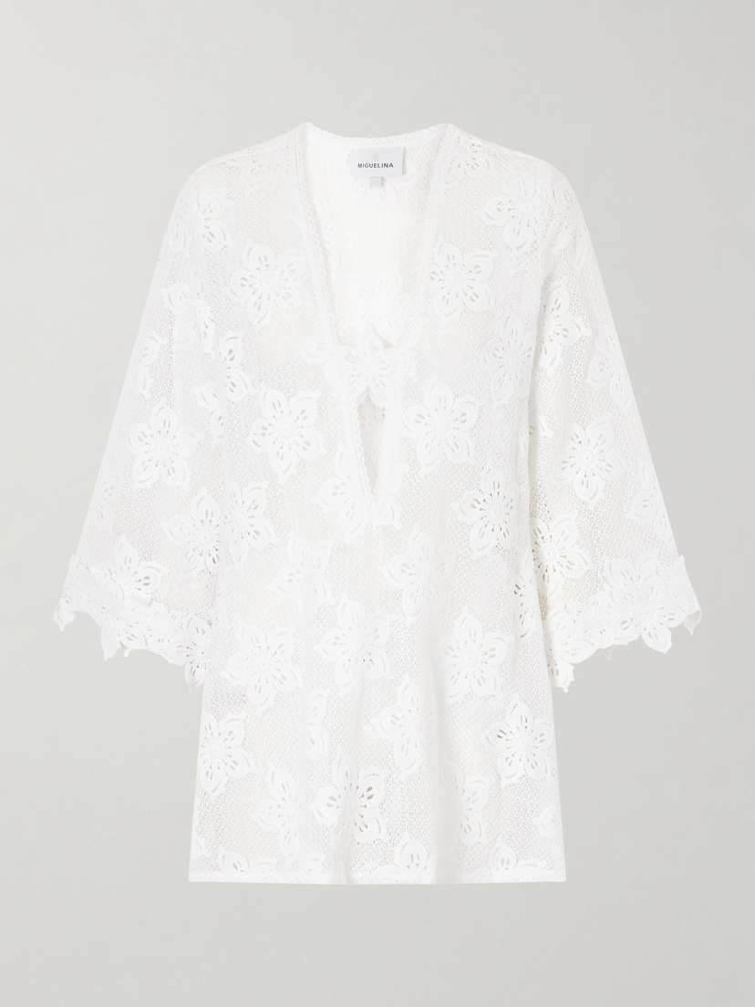 Miguelina Jane Cotton-lace Coverup