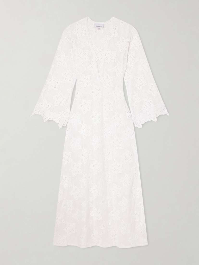 Miguelina Jane Embroidered Cotton Coverup