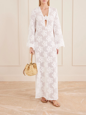 Miguelina Jane embroidered cotton coverup