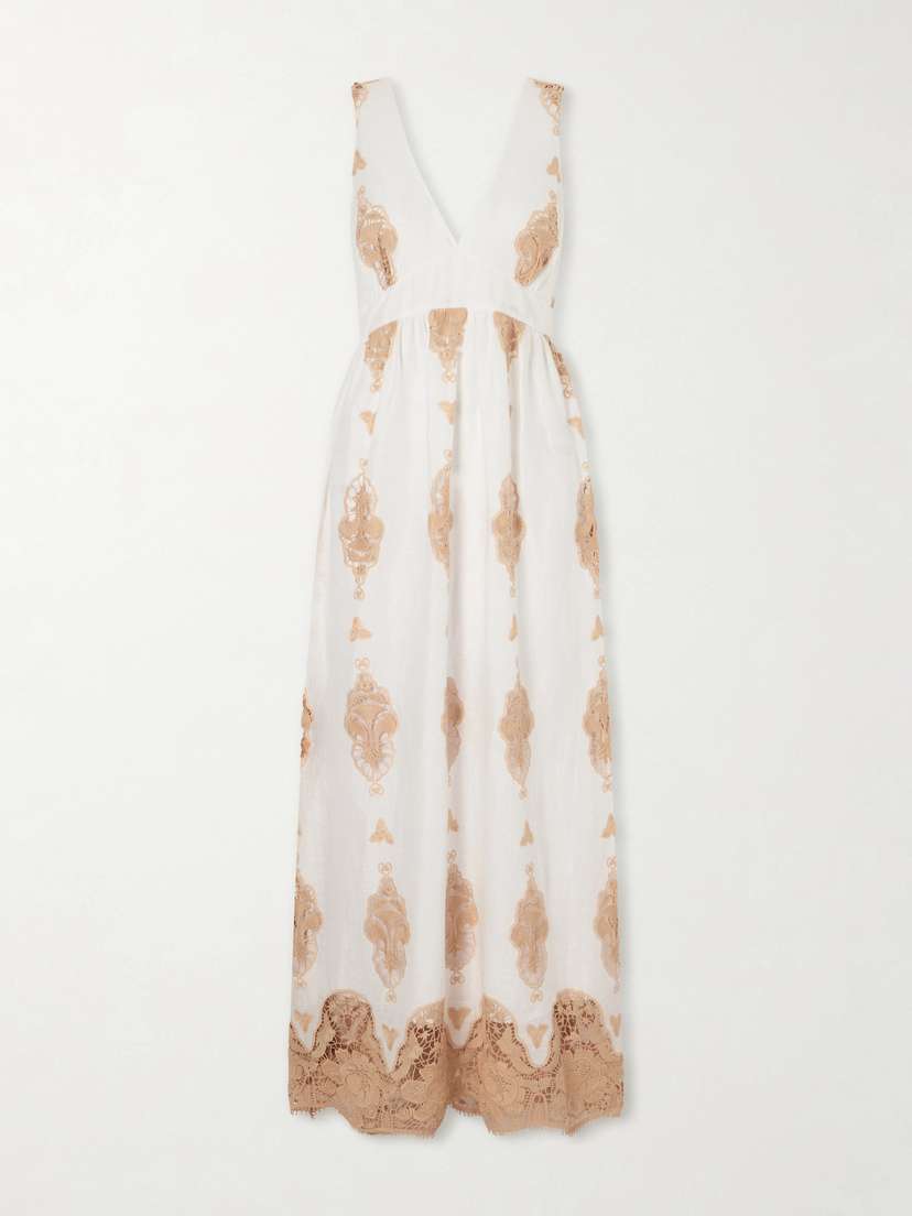 Miguelina Jenny Broderie Anglaise Linen Maxi Dress | Thumbnail 5 Miguelina Jenny Broderie Anglaise Linen Maxi Dress | Thumbnail 5