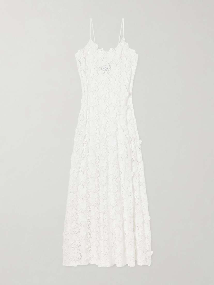 Miguelina Jaquelyn Lace Midi Dress