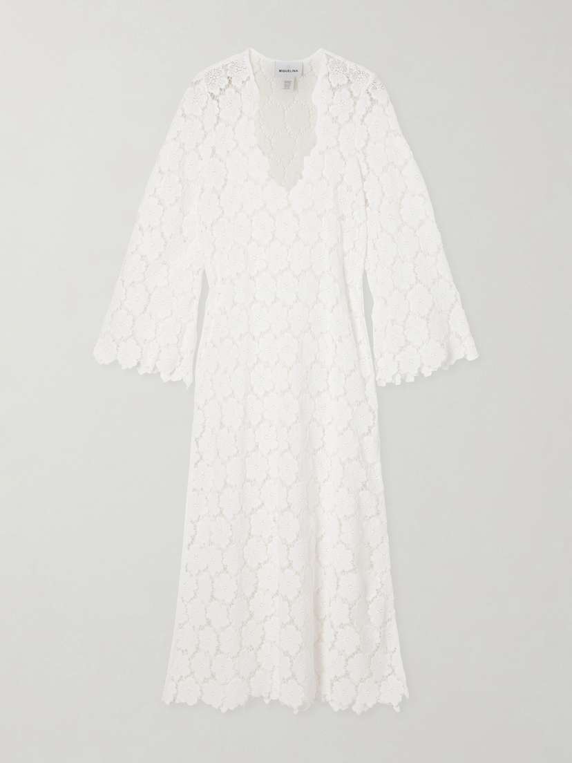 Miguelina Arelis Crocheted Cotton Maxi Dress | Thumbnail 6