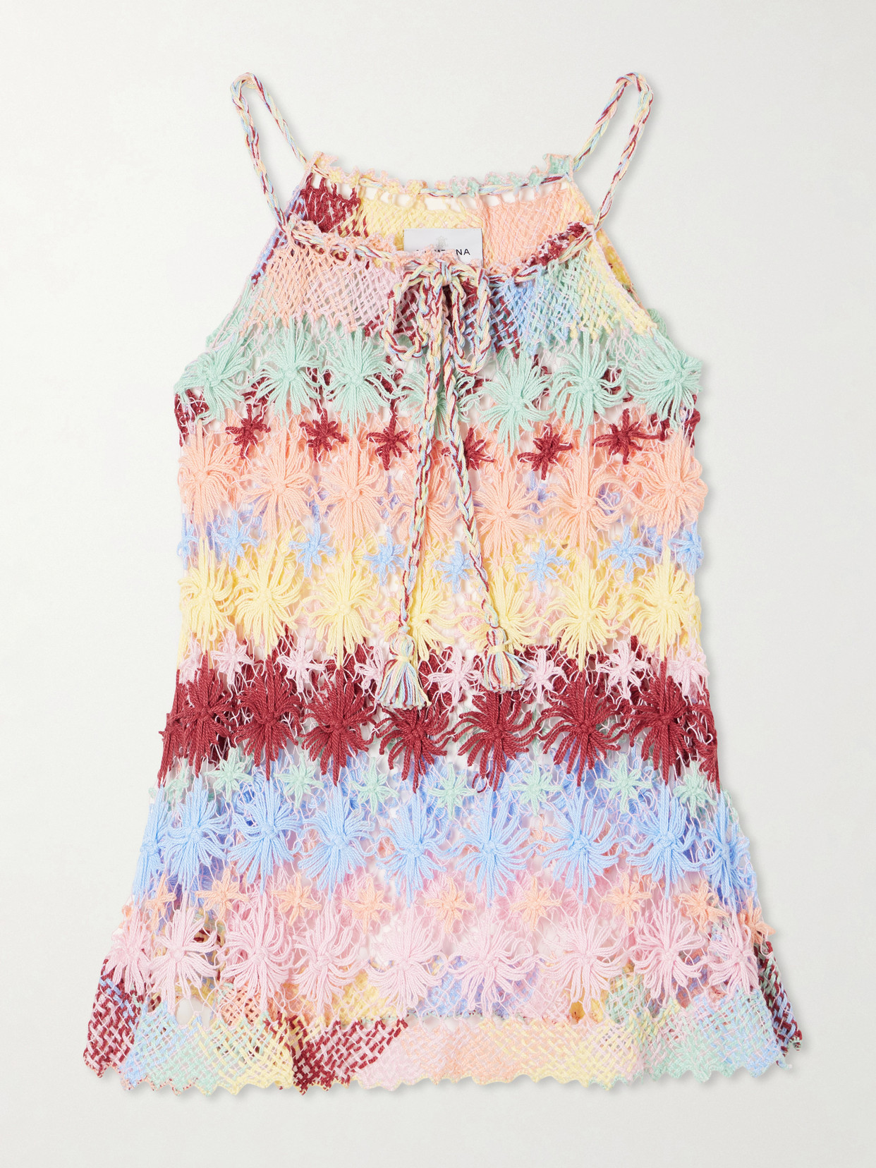 Miguelina Eloisa Cotton Lace Coverup In Multi