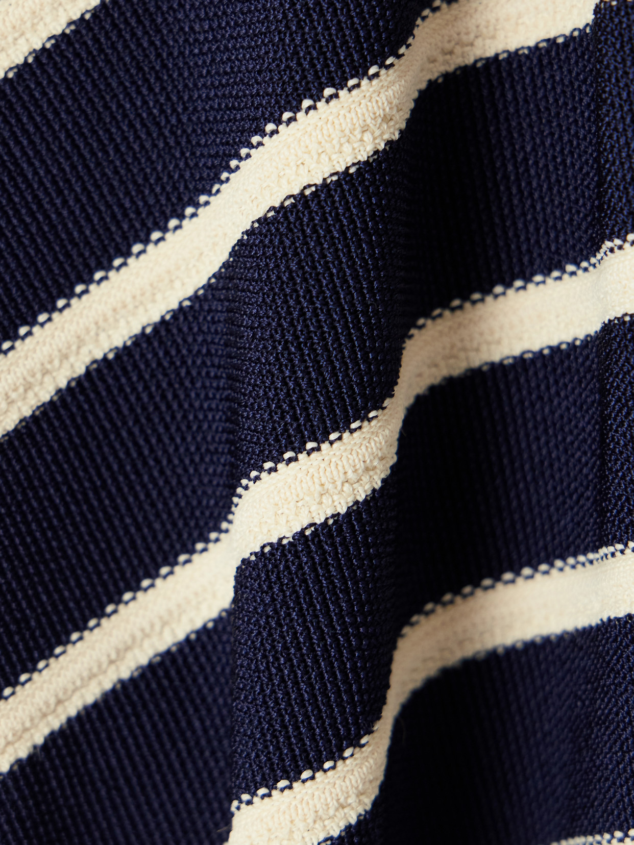 Luna Button-Detailed Striped Sweater