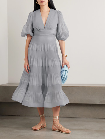 zimmermann alight asymmetric midi dress Buy Zimmermann Yellow Alight Asymmetric Midi Dress For Women Online