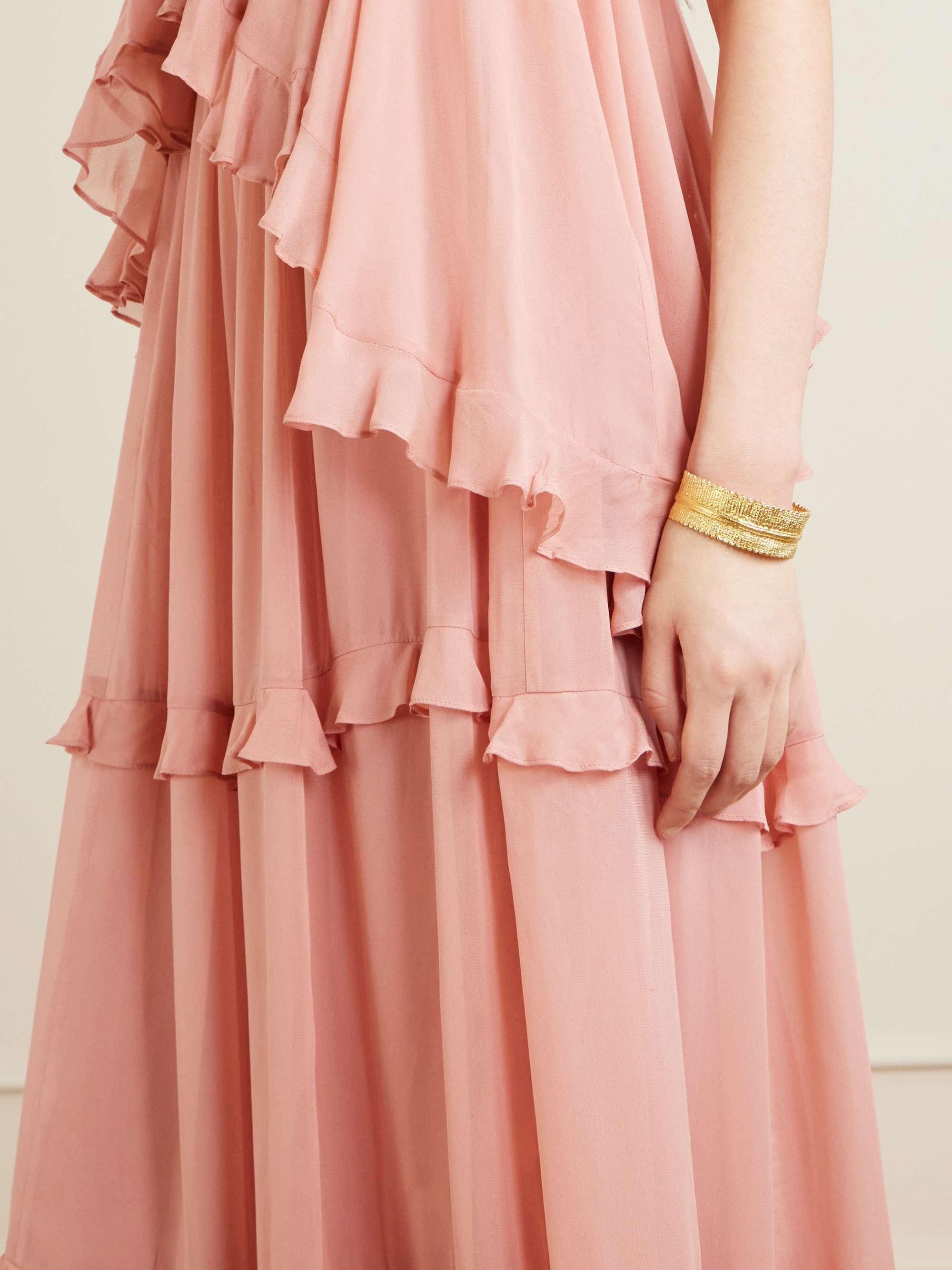 ZIMMERMANN Ruffled chiffon maxi dress | NET-A-PORTER