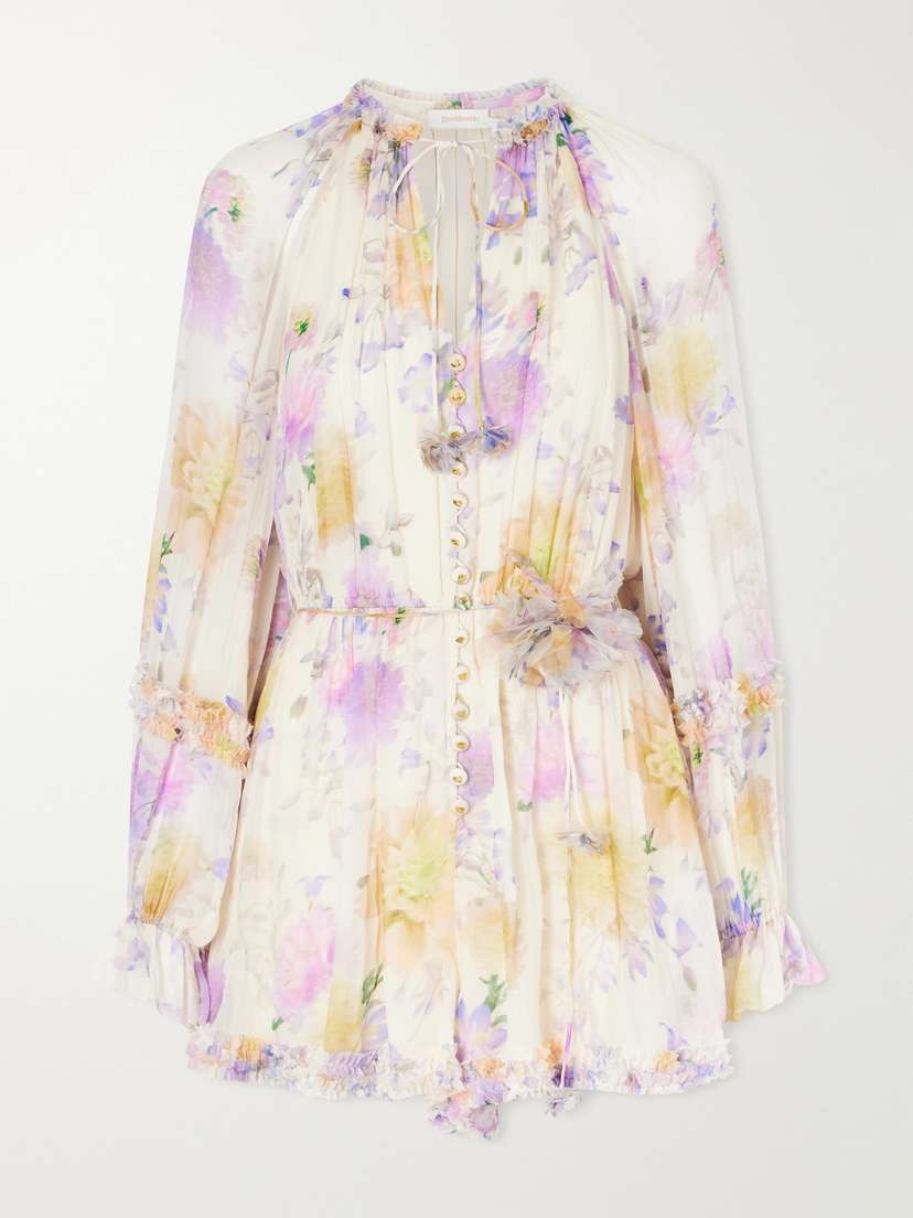 Zimmermann Luna Ruffled Playsuit