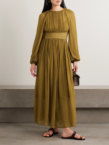 Zimmermann Carousel Billow draped georgette maxi dress