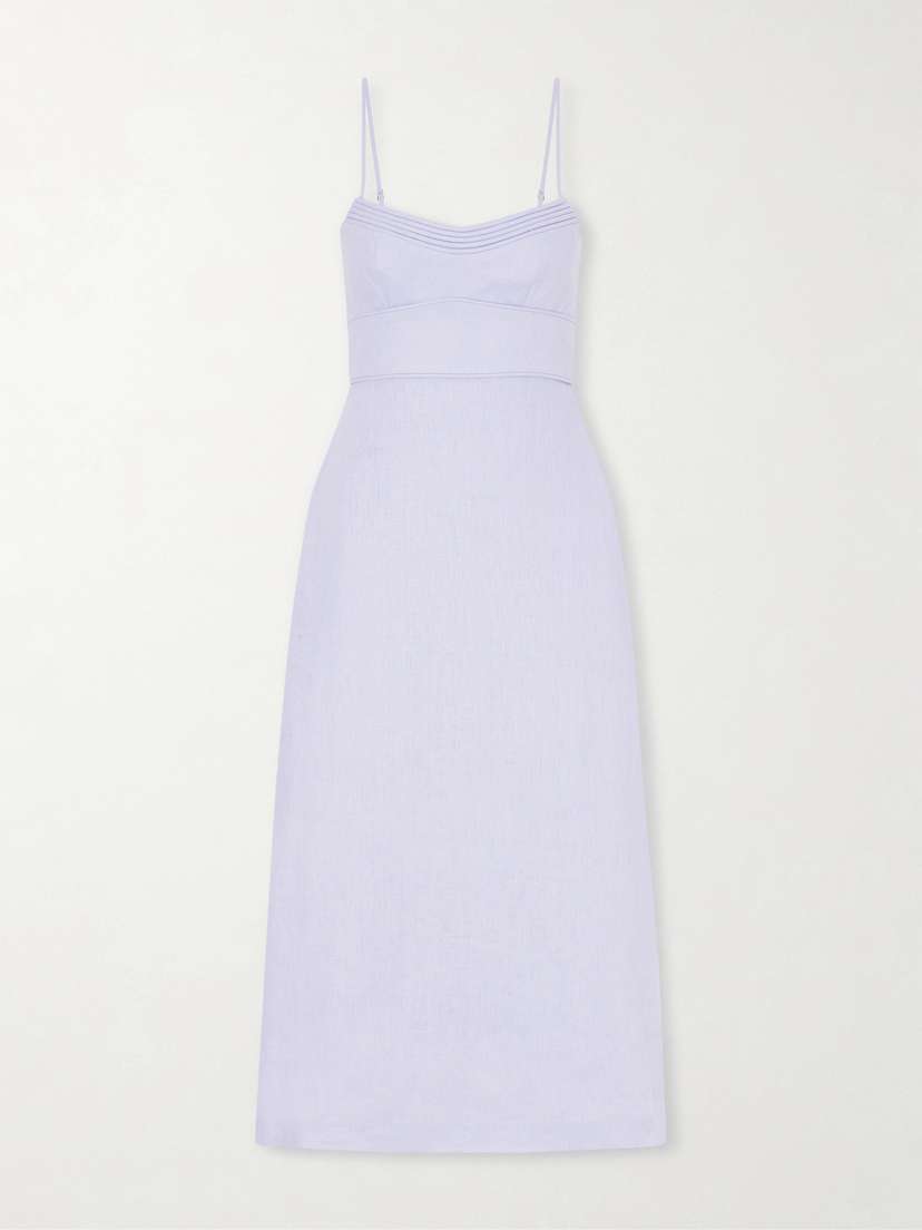 Zimmermann Luna Linen Midi Dress