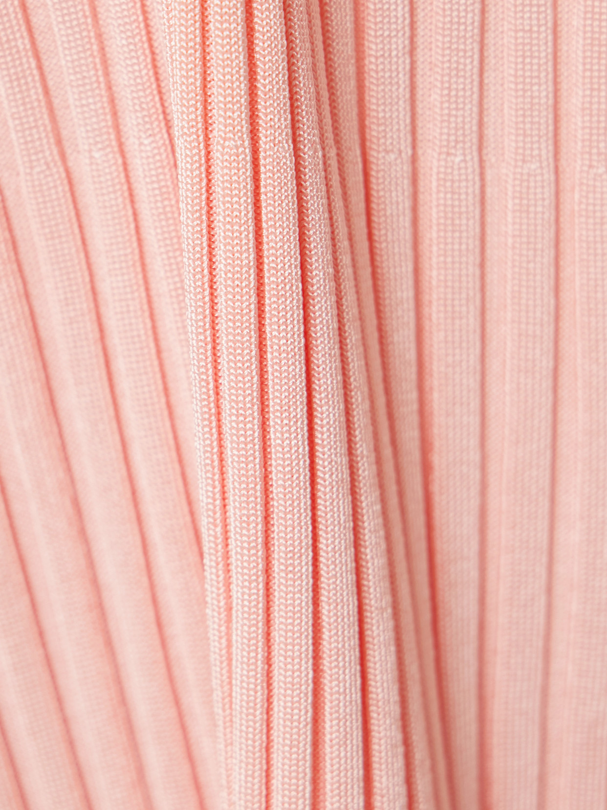 Pleated Ribbed-Knit Midi