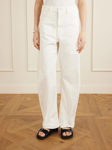 The Frankie Shop Nelton mid-rise barrel-leg jeans