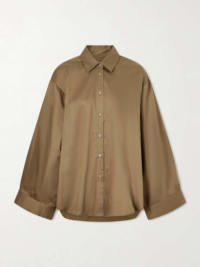 The Frankie Shop Tila Cotton-poplin Shirt