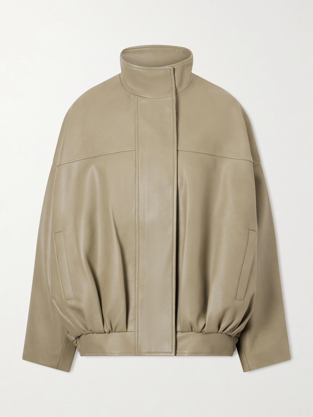 The Frankie Shop Veren Bomber Jacket In Neutral