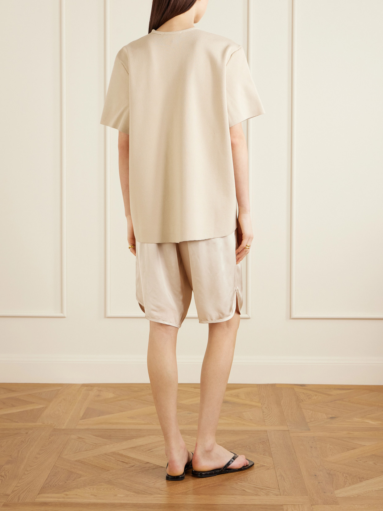 Leni Ribbed-Knit T-Shirt