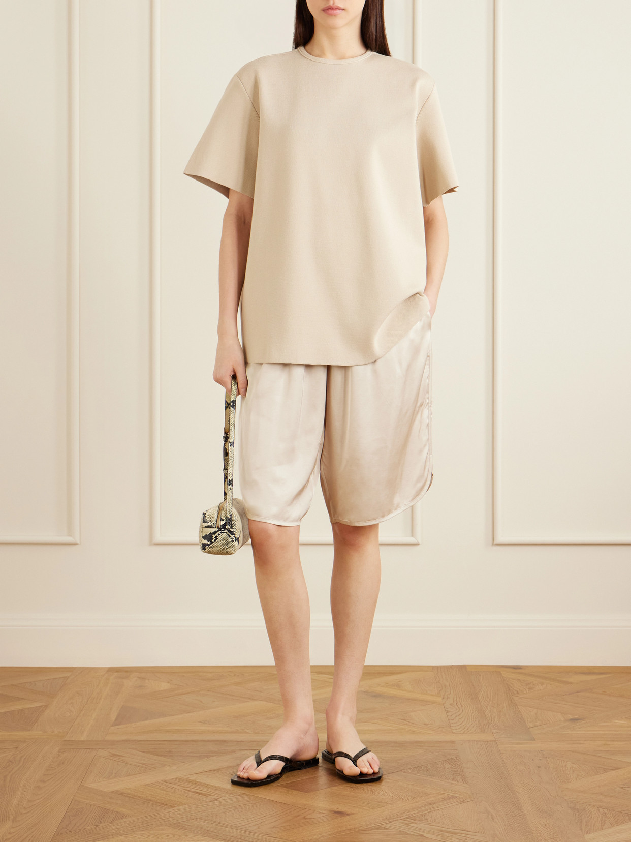 Leni Ribbed-Knit T-Shirt