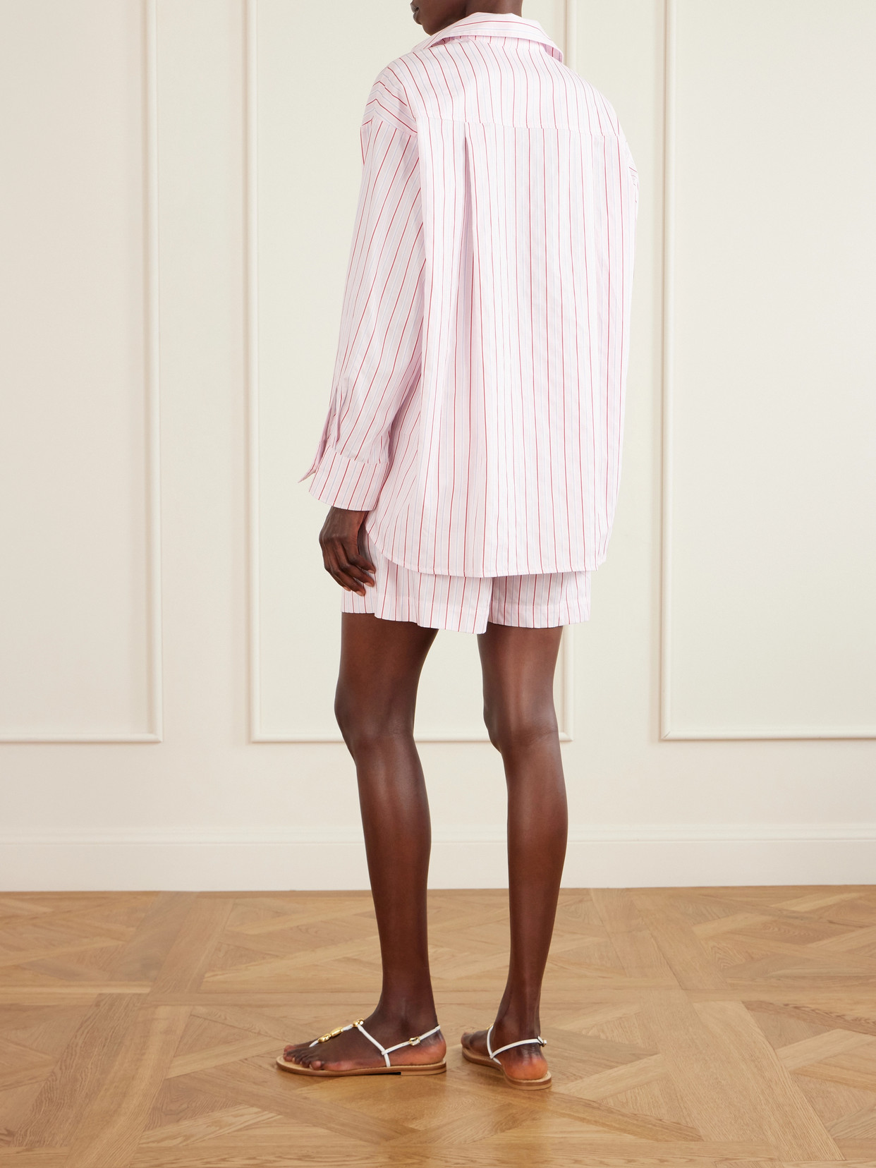 Angelo Oversized Striped Cotton-Poplin Shirt