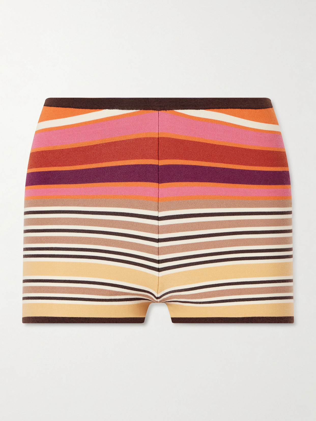 Faithfull Playa Striped Jersey Mini Shorts In Multi