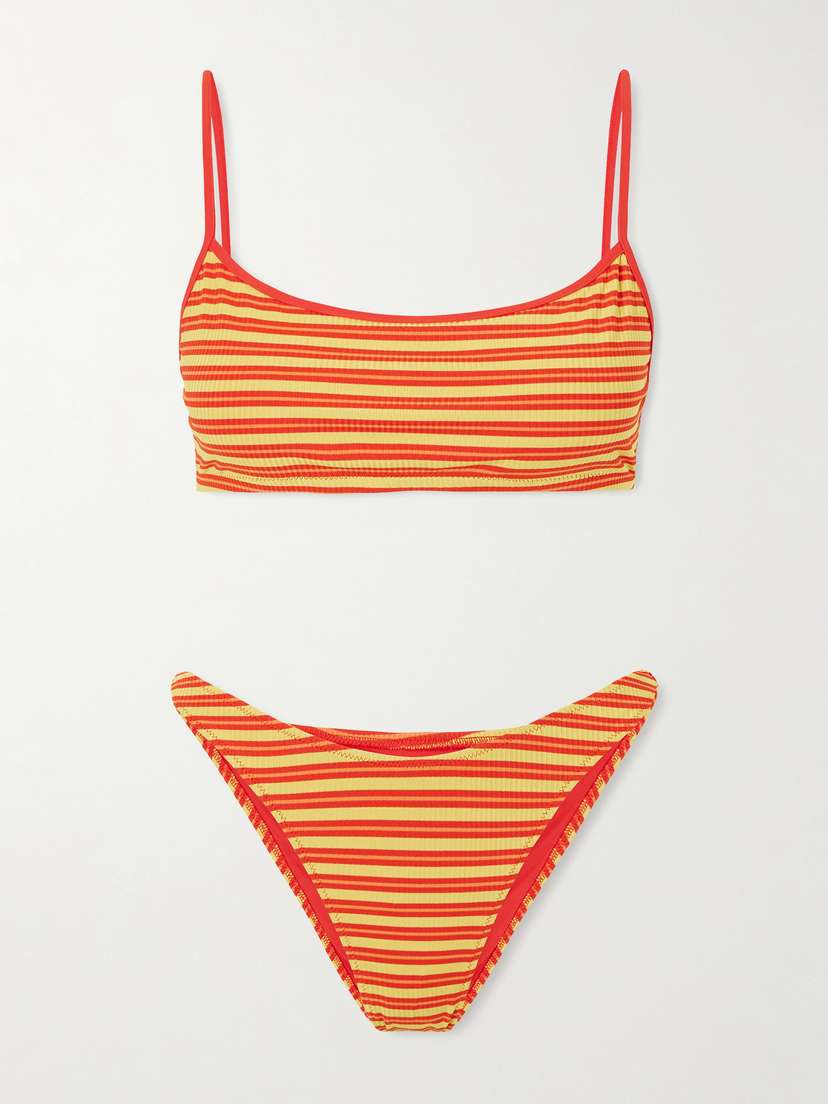 Lido Striped Ribbed Bikini