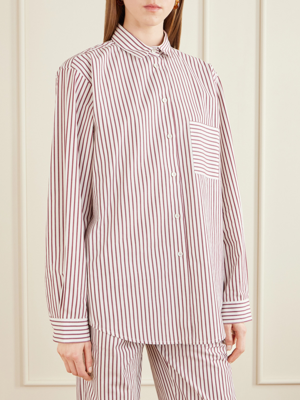 Striped Cotton-Poplin Shirt