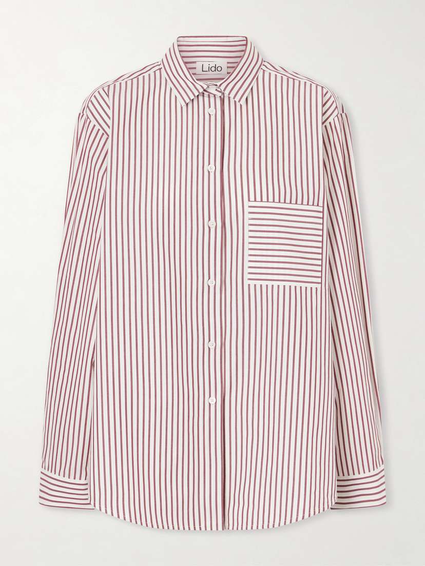 Lido Striped Cotton-poplin Shirt