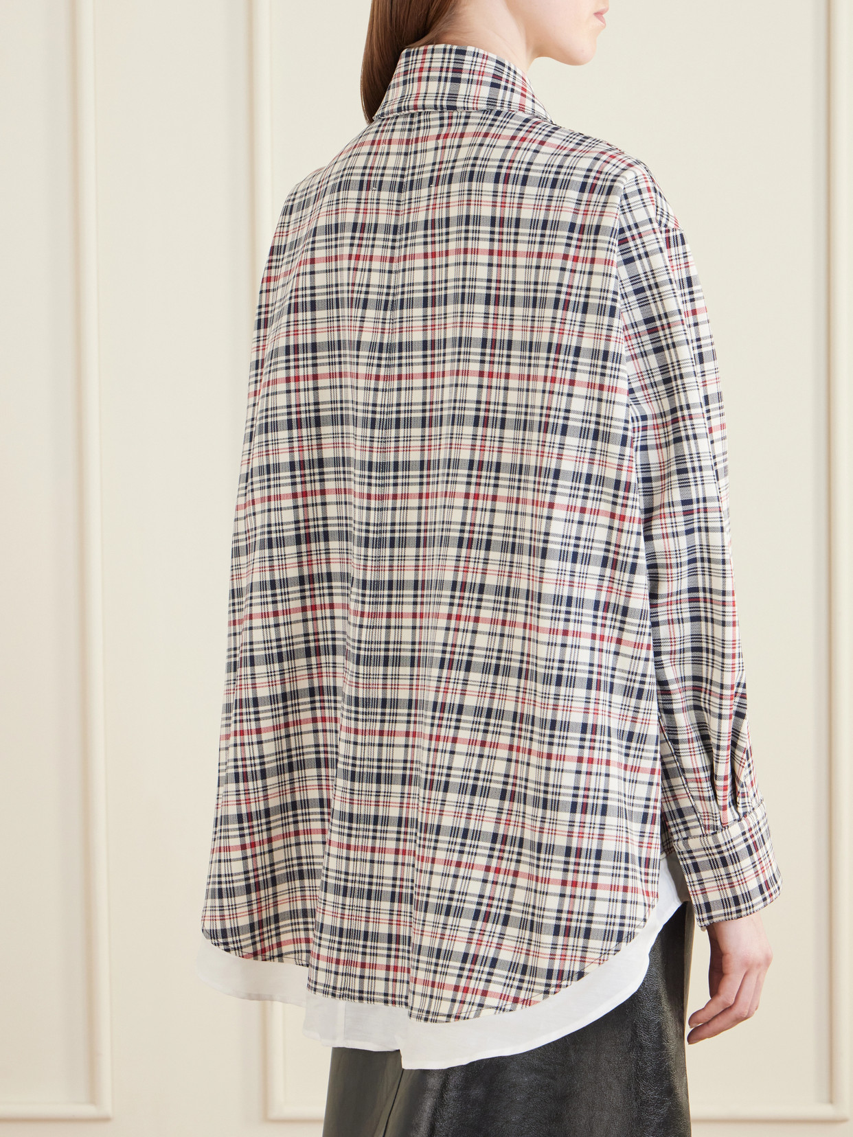 Cocoon Checked Cotton And Virgin Wool-Blend Jacket