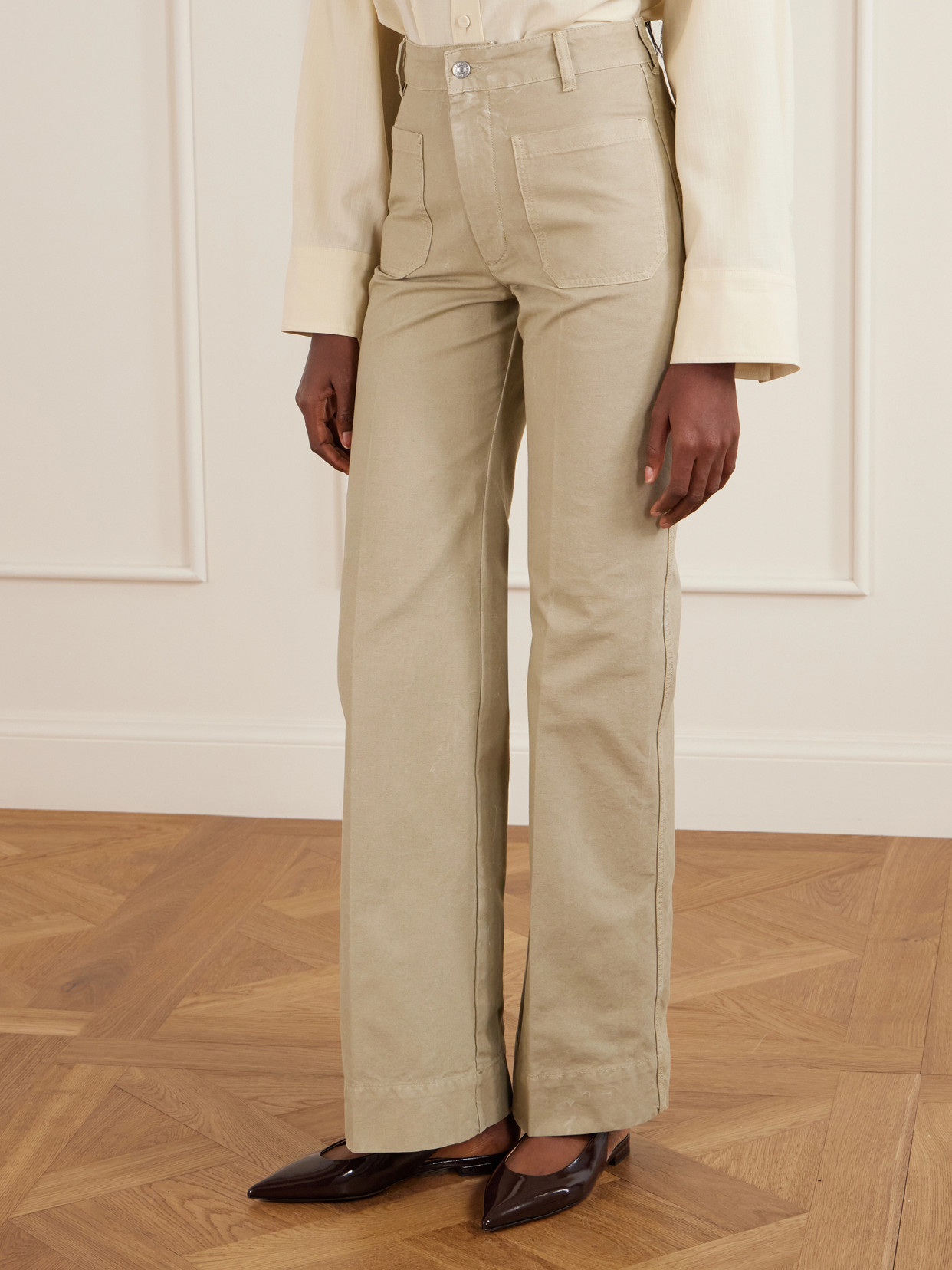 Alina High-Rise Straight-Leg Jeans
