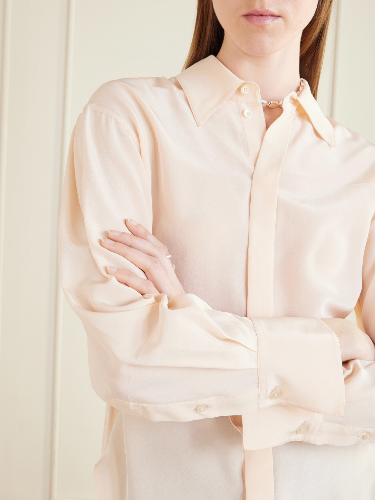 Silk-Crepe Shirt