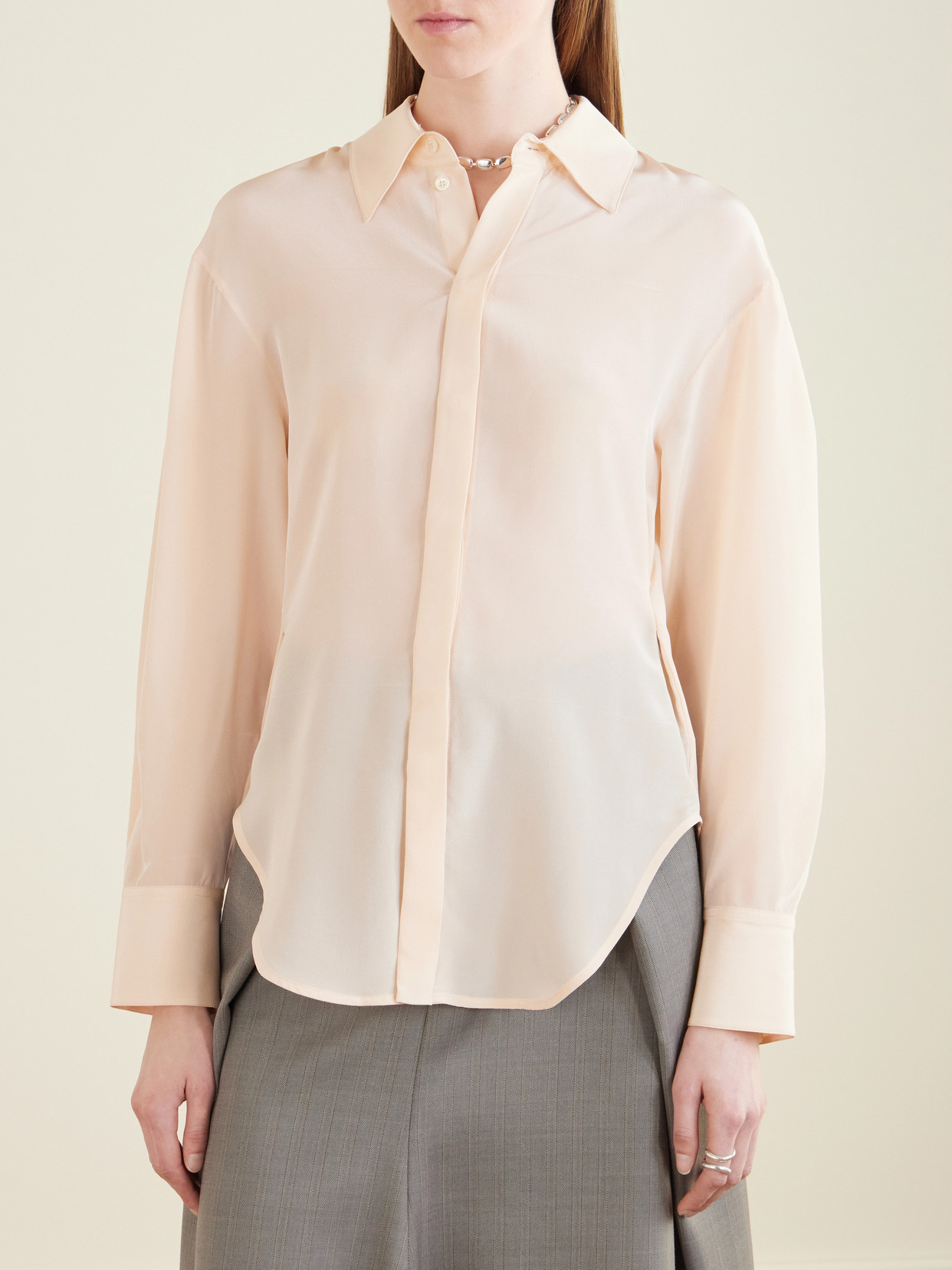 Silk-Crepe Shirt
