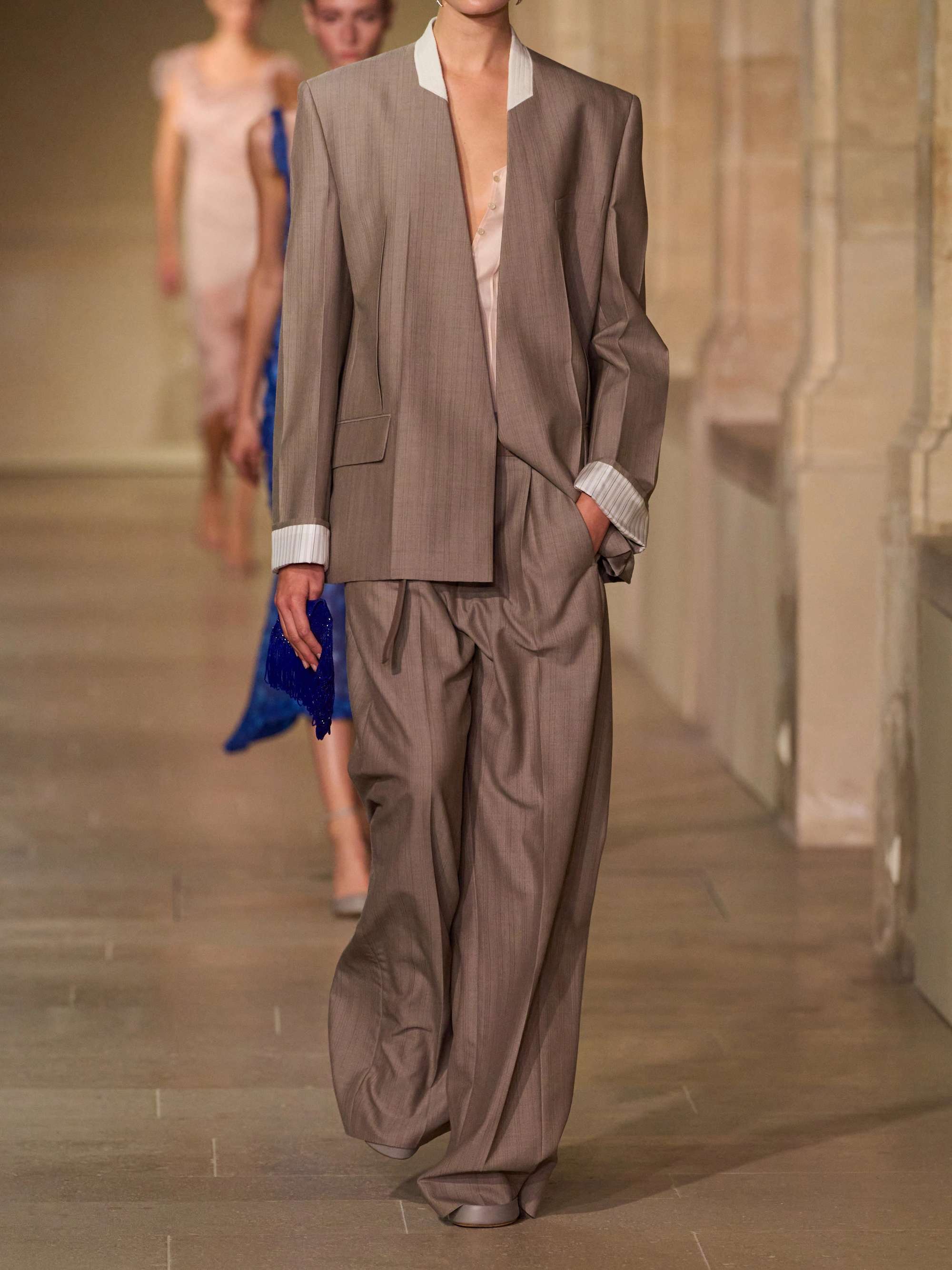 VICTORIA BECKHAM Pleated wool wide-leg pants | NET-A-PORTER