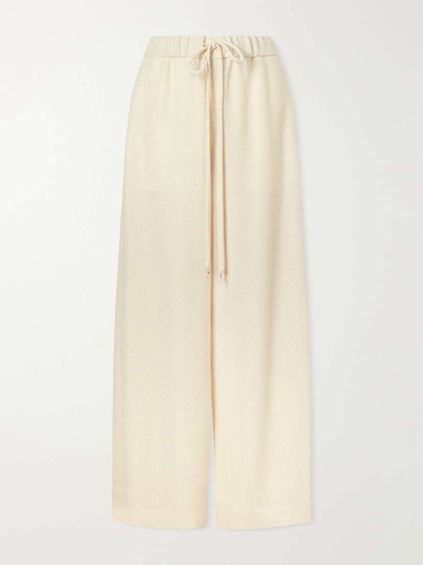 Gabriela Hearst Gelos Textured Alpaca Wide-leg Pants
