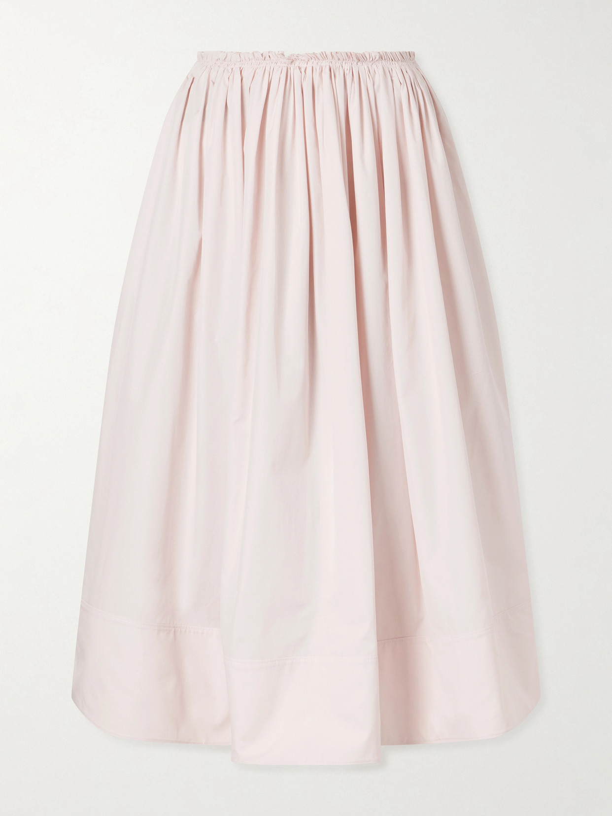 Shiva Gathered Cotton-Poplin Maxi