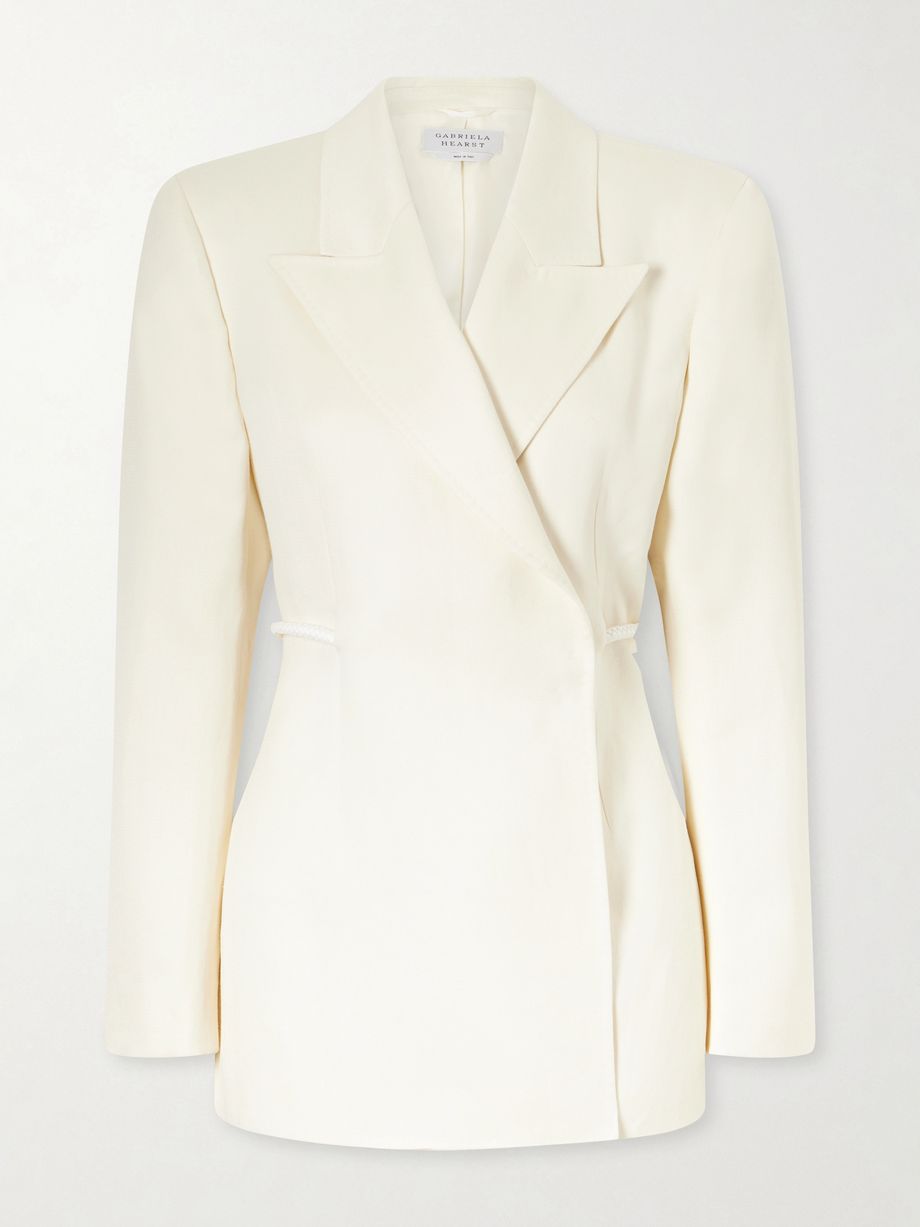Epona belted linen blazer