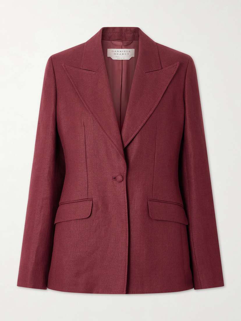 Gabriela Hearst Leiva Linen-twill Blazer