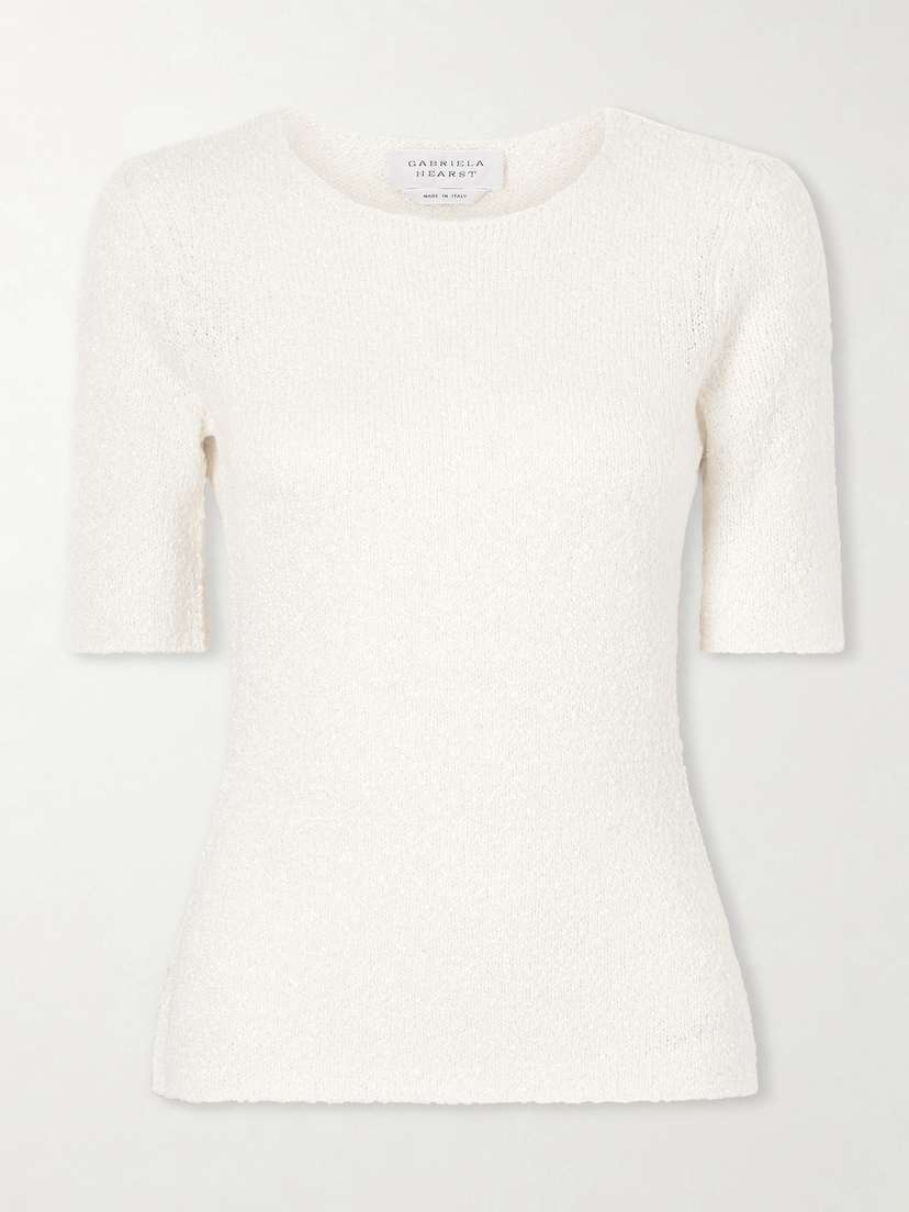 Gabriela Hearst Valentia Knitted Silk T-shirt