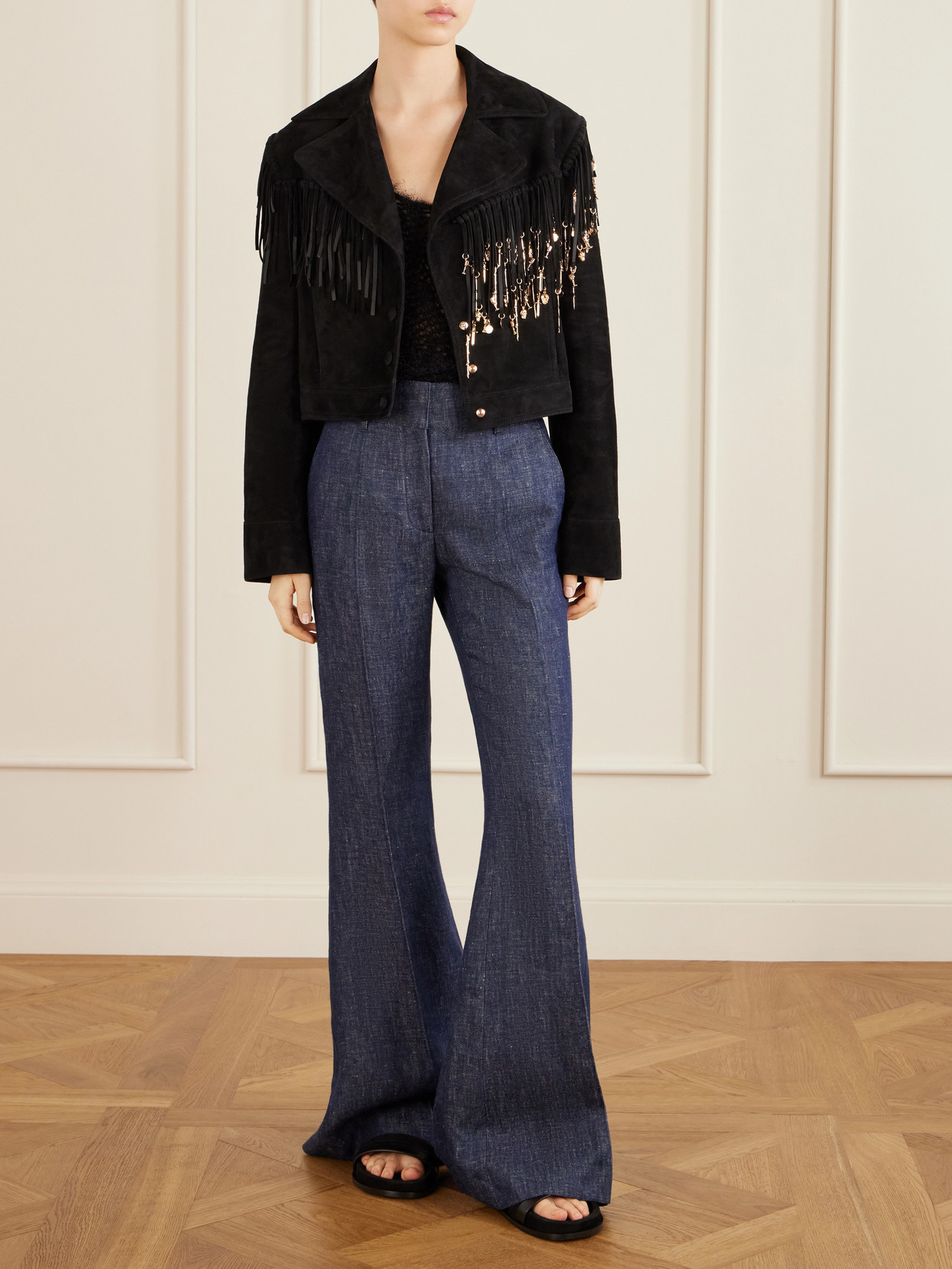 Nur Open-Knit Silk And Cashmere-Blend Top
