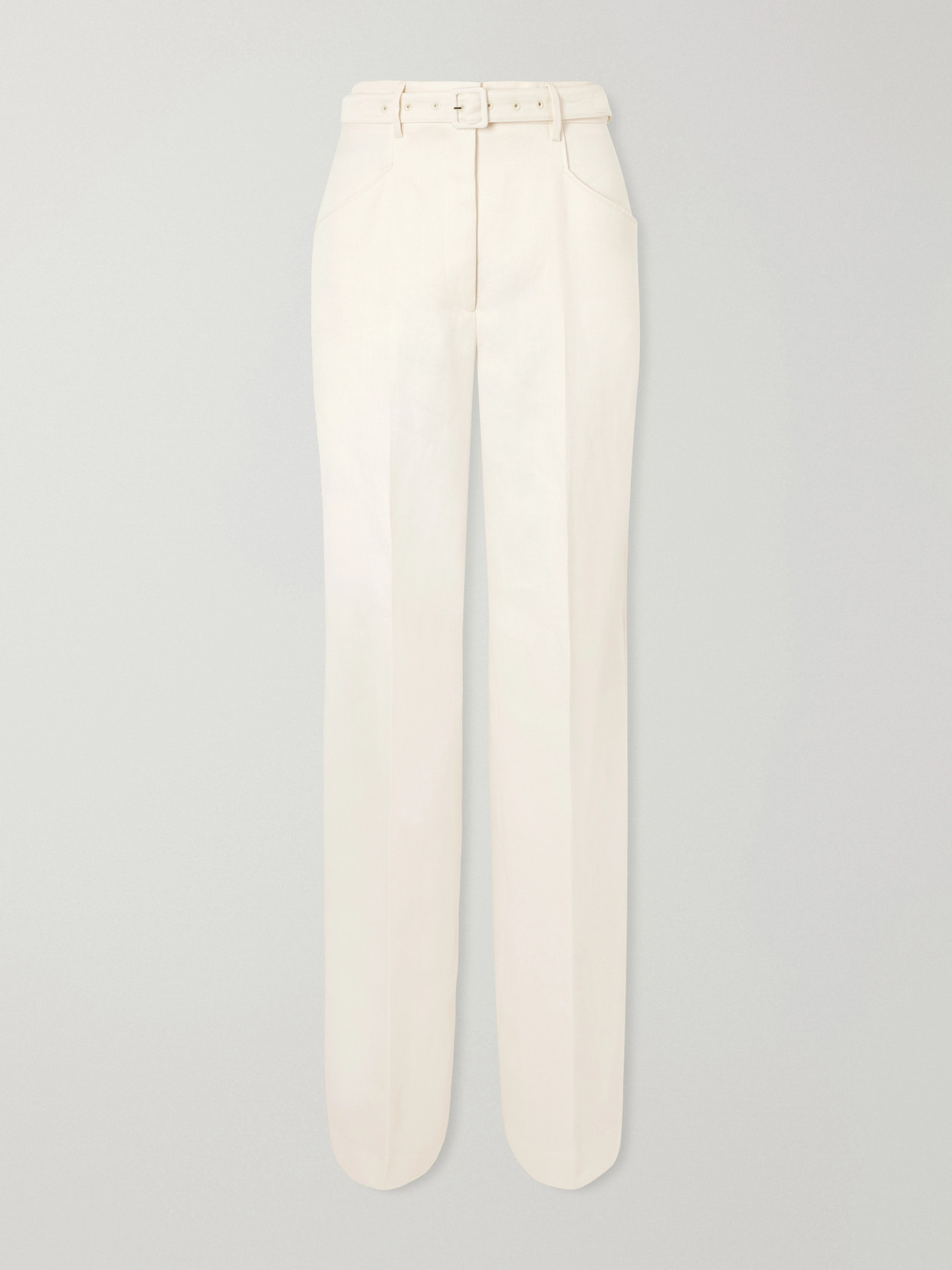 Gabriela Hearst Norman Linen Wide-leg Pants In White