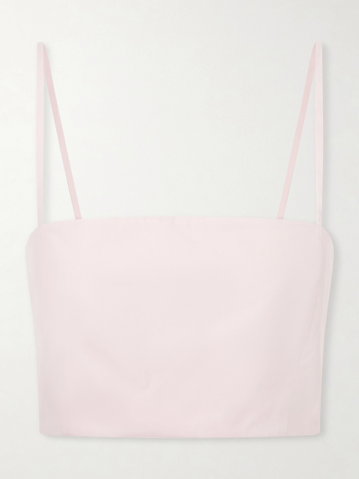 Nadir Cropped Cotton-Poplin Top