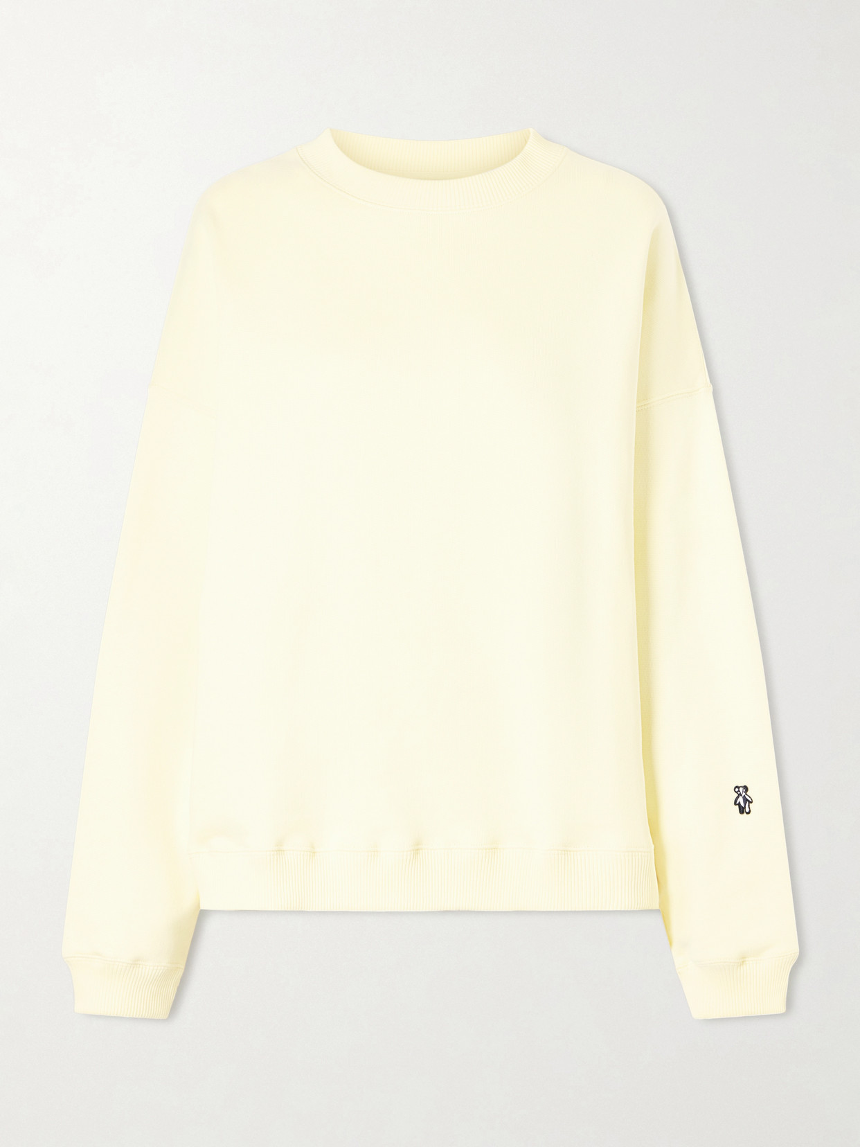 The Elder Statesman Coast Cotton-jersey Sweater In Yellow