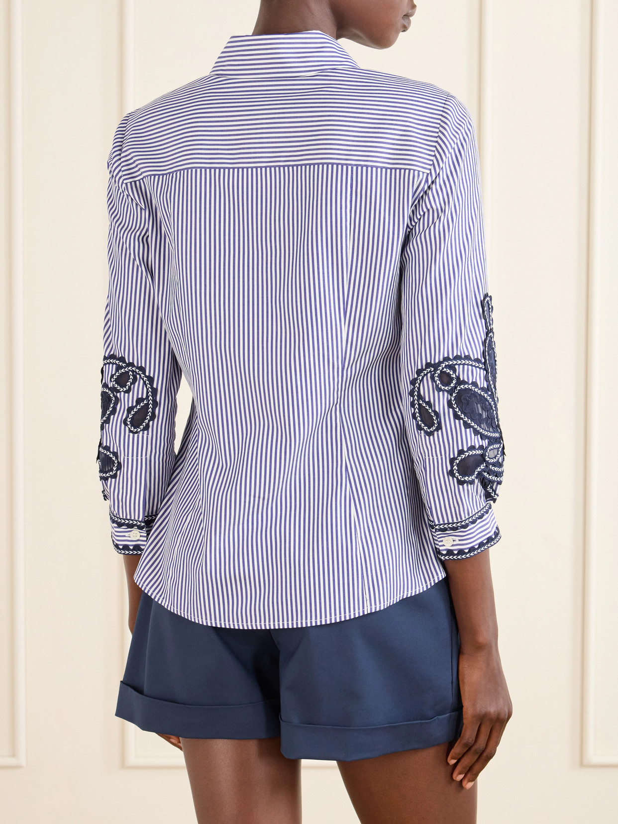 Striped Cotton-Poplin Shirt