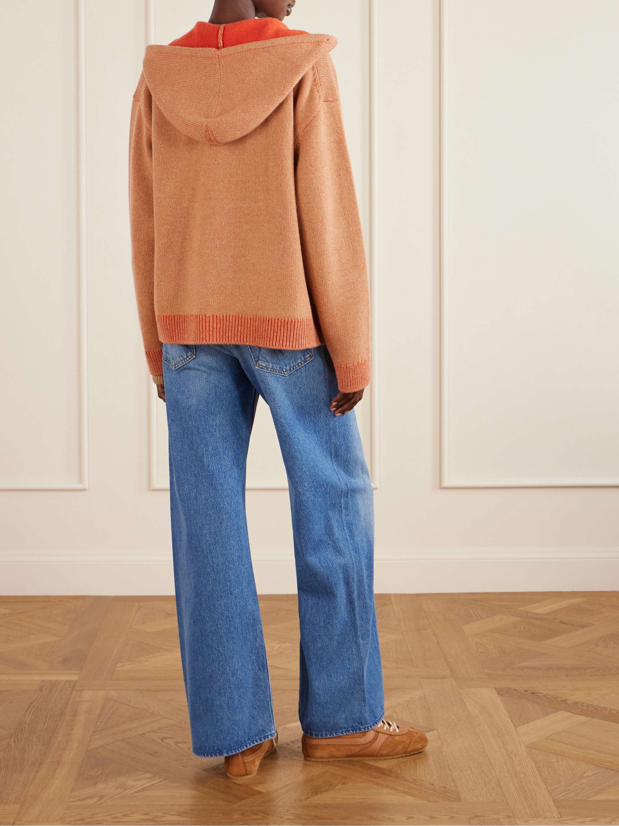THE ELDER STATESMAN Canyon cashmere zip-up hoodie | NET-A-PORTER