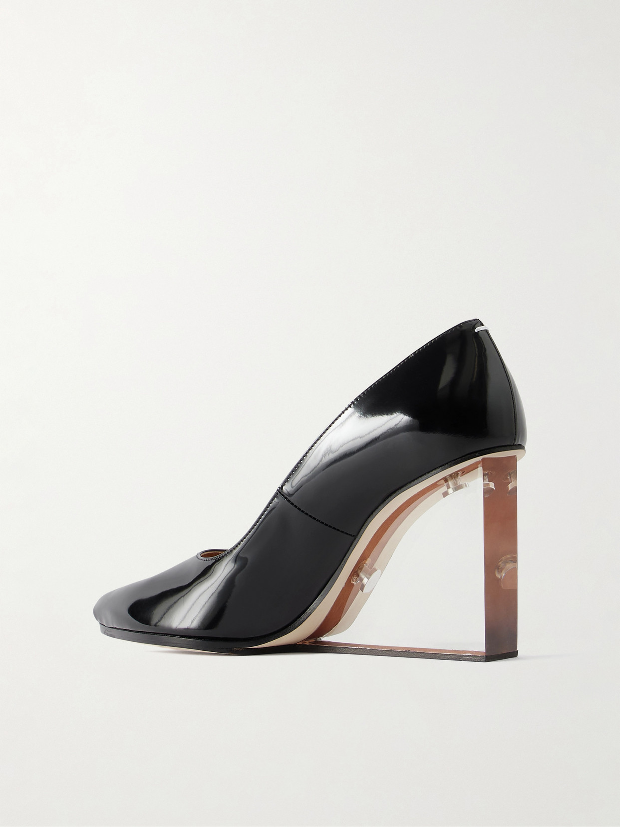Tabi Claw Leather Wedge Pumps