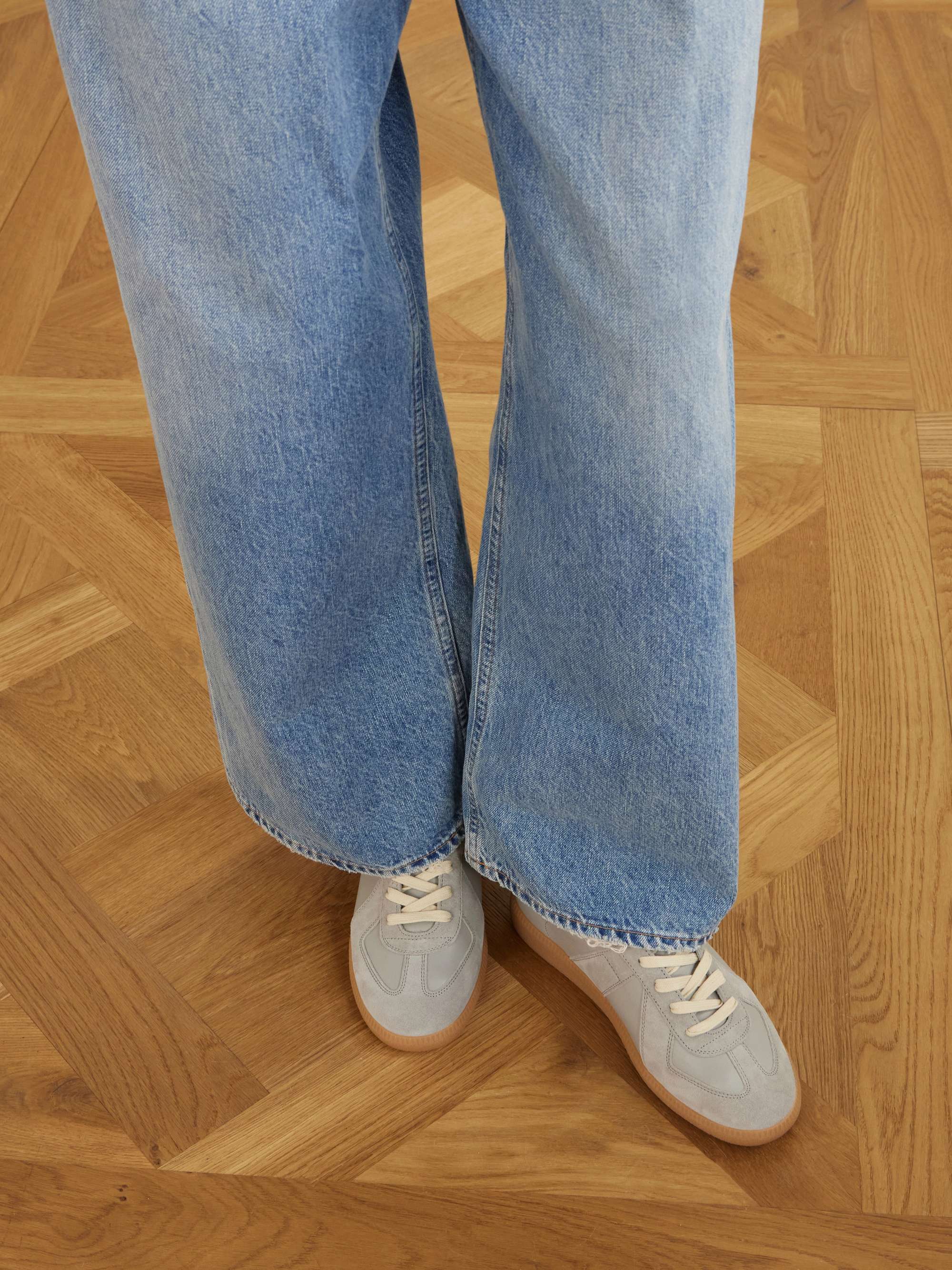 MAISON MARGIELA Replica leather and suede sneakers