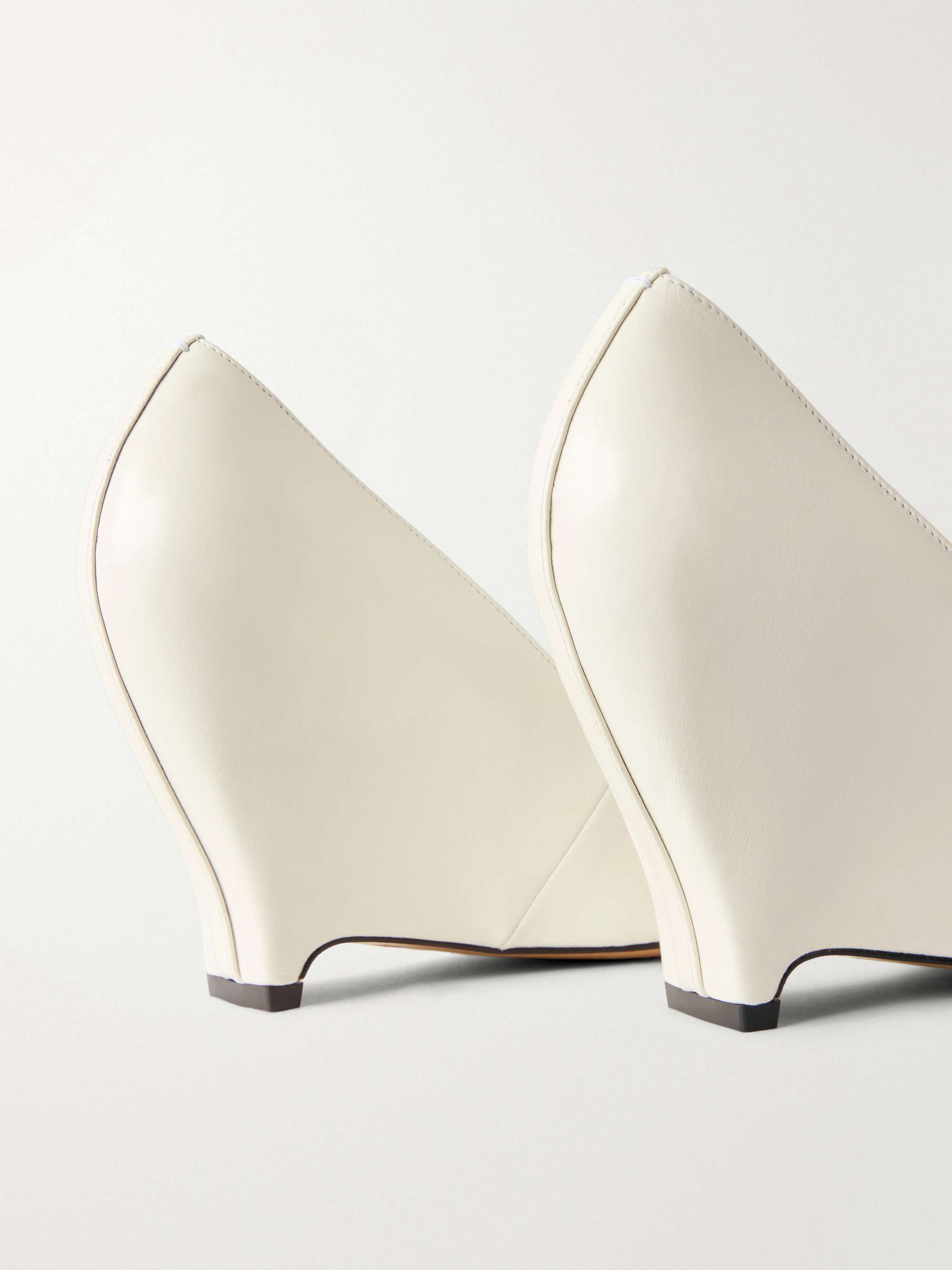 MAISON MARGIELA Heel-less leather pumps | NET-A-PORTER