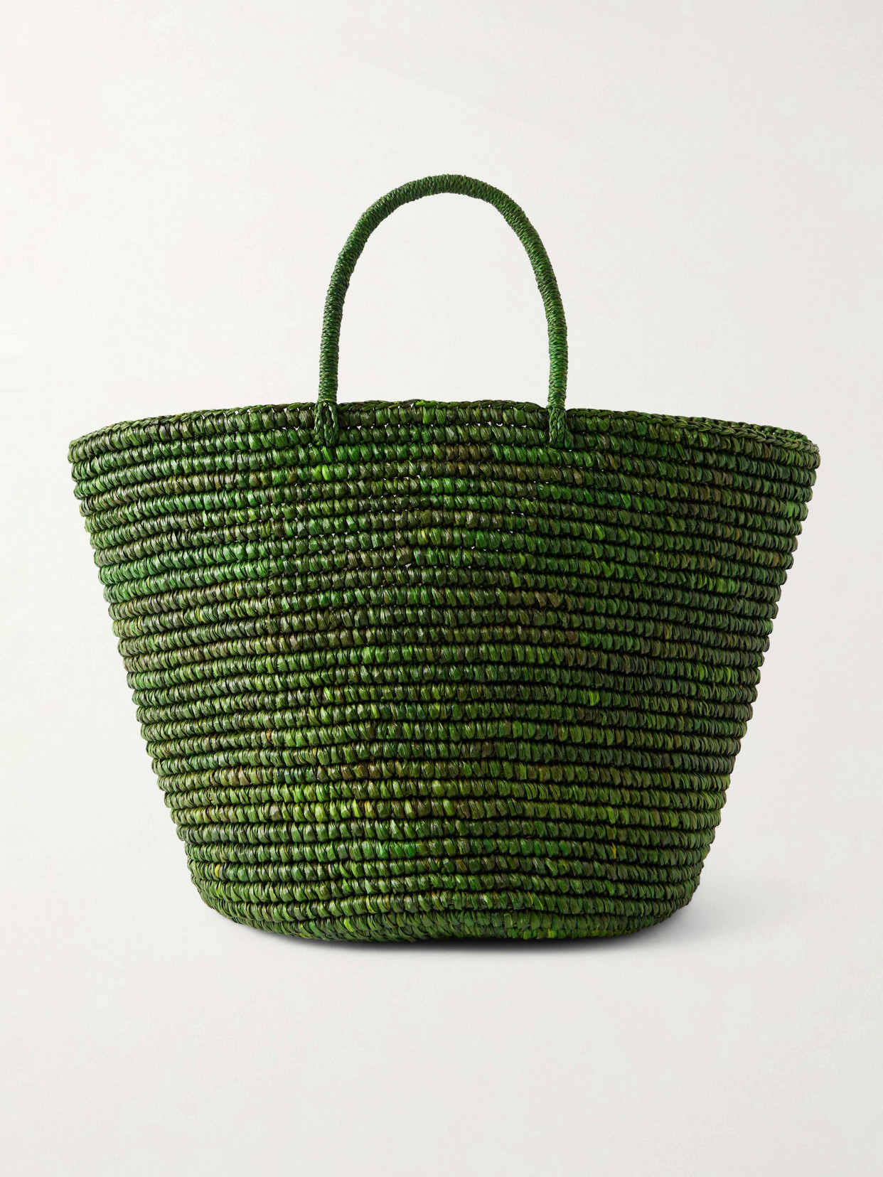 Sensi Studio Large Straw Tote In Green